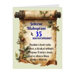 Blahopřání k 35 narozeninám - Dosáhni v životě všeho co chceš