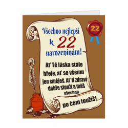 Ať Tě láska stále hřeje - Upřimné přání k 22 narozeninám