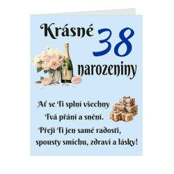Přeji Ti jen samé radosti  - Přání k 38 narozeninám