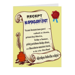 Recept na spokojený život k 38 narozeninám