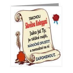 Přání - Takovou skvělou kolegyni jako jsi ty bude těžké najít