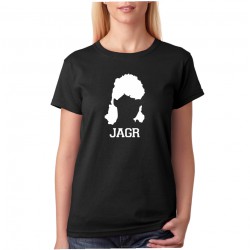 Dámské tričko s  potiskem siluety hokejisty Jaromíra Jágra.