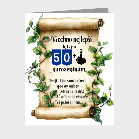 Vtipné přání k 51. narozeninám - Ať se ti splní všechny tvé přání