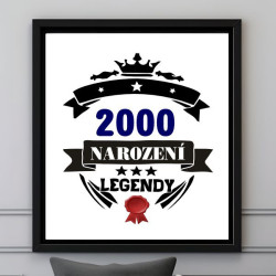 Obraz k narozeninám – Rok 2000 narození legendy