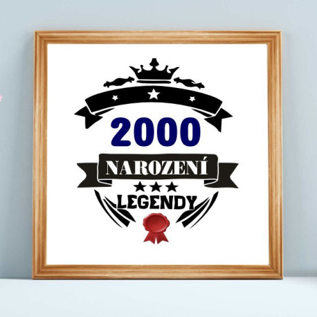 Obraz k narozeninám – Rok 2000 narození legendy