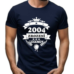 Pánské narozeninové tričko - Rok 2004 zrození legendy