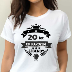 Jubilejní tričko pro ženy – 20 let od narození legendy