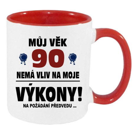 Hrnek - Můj věk 90 nemá vliv na moje výkony. 