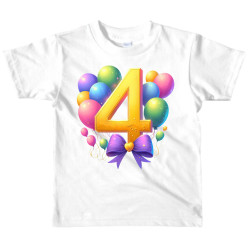 Dětské  narozeninové tričko - 4 Roky