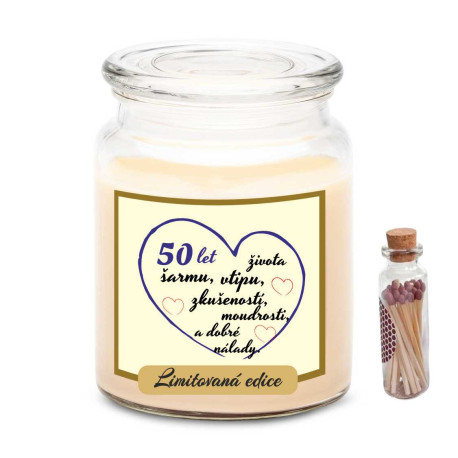Vonná svíčka – 50 let života, šarmu, vtipu, zkušeností a dobré nálady