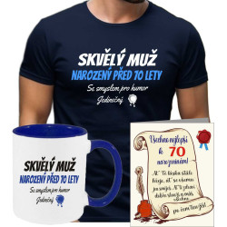Pánské tričko - Skvělý muž narozený před 70 lety