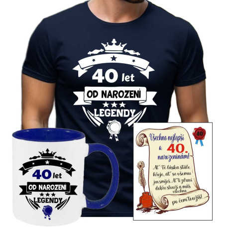 Pánské tričko - 40 let od narození legendy