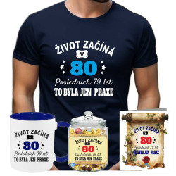 Pánské tričko - Život začíná v 80