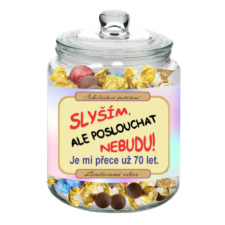 Bonbony - Slyším, ale poslouchat nebudu! Je mi přece už 70 let