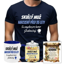 Pánské tričko - Skvělý muž narozený před 35 lety