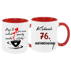 Hrnek k 76. narozeninám – Krásné 76 narozeniny