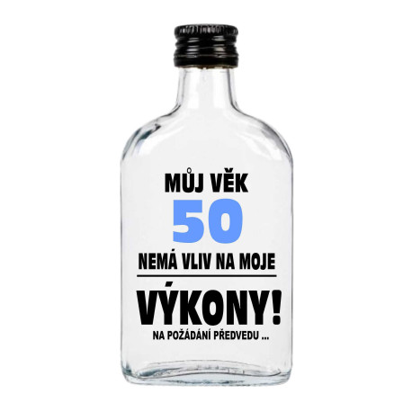 Placatka k 50 narozeninám - Můj věk 50 nemá vliv na moje výkony