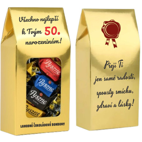 Čokoládové bombony k 50 narozeninám