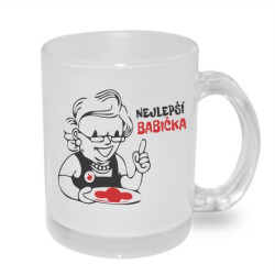 Hrnek  - Nejlepší babička s kresbou hodné babičky