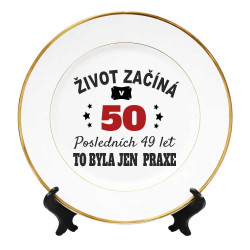 Talíř k 50. narozeninám - život začíná v 50 letech