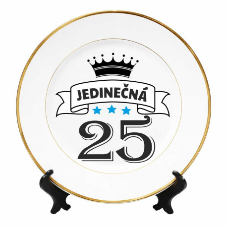 Talíř k 25. narozeninám - 25 let jedinečná