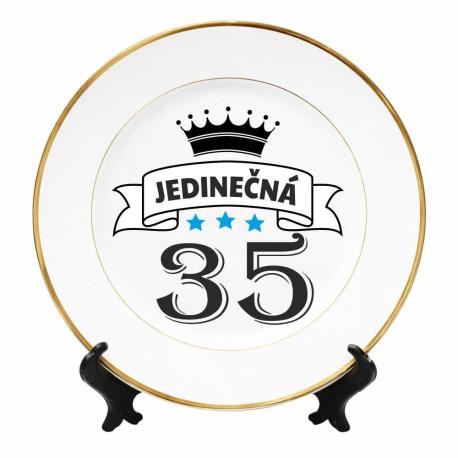 Talíř k 35. narozeninám - 35 let jedinečná