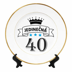Talíř k 40. narozeninám - 40 let jedinečná