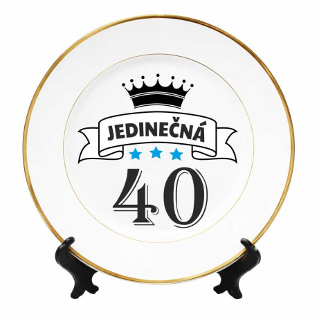 Talíř k 40. narozeninám - 40 let jedinečná