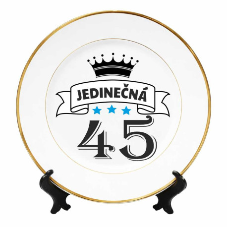 Talíř k 45. narozeninám - 45 let jedinečná