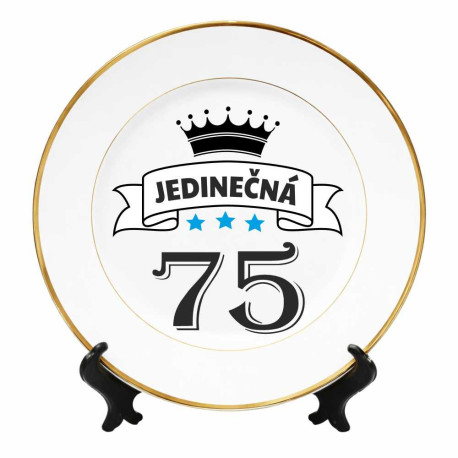 Talíř k 75. narozeninám - 75 let jedinečná