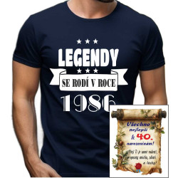 Pánské tričko -  Legendy se reodí v roce 1986