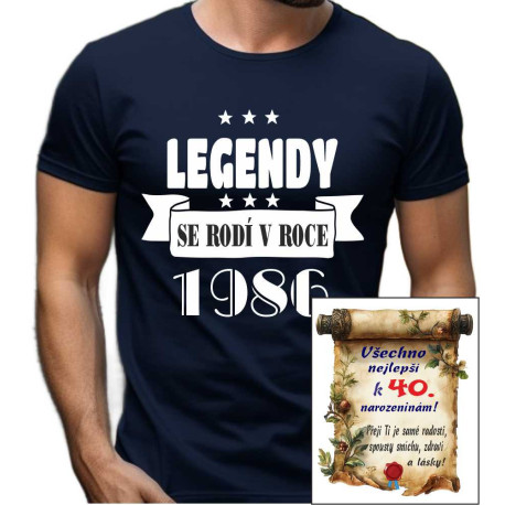 Pánské tričko -  Legendy se reodí v roce 1986