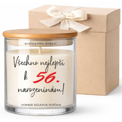 Svíčka - Všechno nejlepší k tvým 56 narozeninám