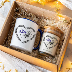 Dárkovy balíček pro znamení Štír - svíčka a hrneček