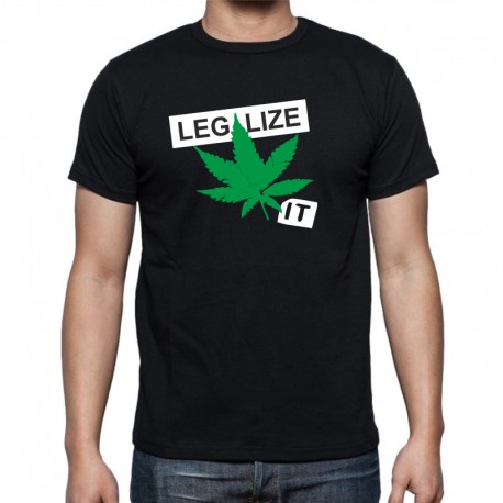 Marihuana, Legalize It - Pánské Tričko s vtipným potiskem