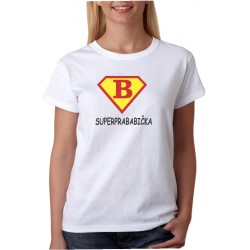 Dámské tričko super Prababička ve stylu supermana.