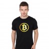 Tričko s potiskemznaku Bitcoin, dárek pro  milovníky kryptocurrency
