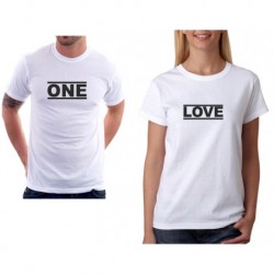 Set triček pro páry - One / Love