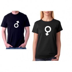 Set triček pro páry - Znak muže a znak ženy
