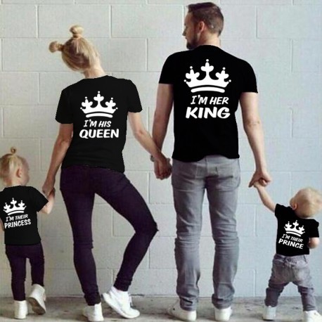 Sada triček pro páry I am her King / I am his Queen