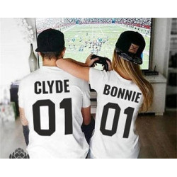 Trička pro páry - Bonnie 01 / Clyde 01