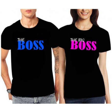 Trička pro páry The Boss / The Big Boss