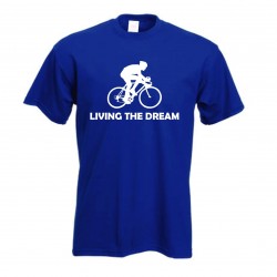 Tričko pro milovníky cyklistiky. Living the dream