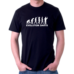 Pánské tričko evoluce šipek - Darts evolution