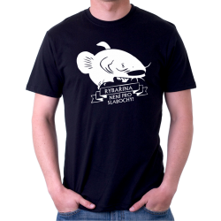 Pánské tričko pro rybáře s potiskem Rybařina není pro slabochy