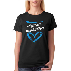 Dámské tričko - nejlepší manželka v srdíčku.