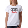 Dámské tričko s potiskem loga automobilu značky audi