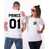 Párové trička Prince 01 a Princess s korunkou