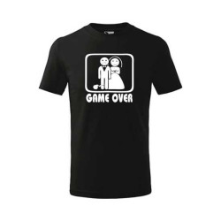 Tričko Game over, ženich s koulí