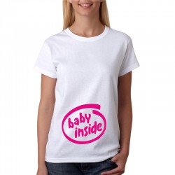 Těhotenské Tričko- Baby Inside - Dámské těhotenské tričko